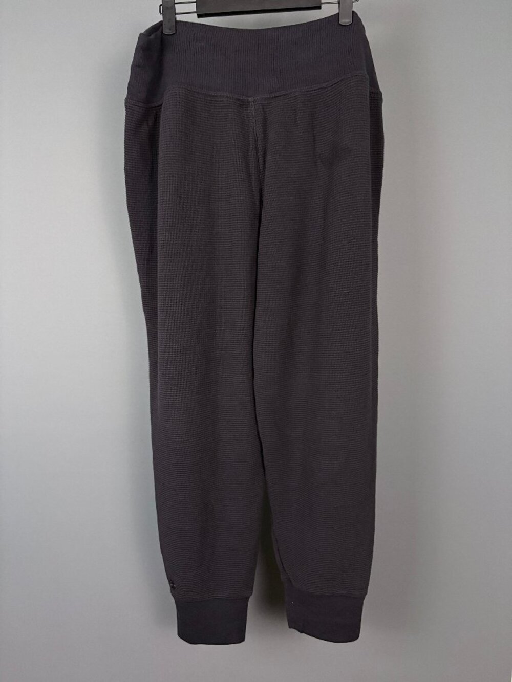 Athleta Coaster Luxe Waffle High Rise Jogger XL Black NWOT